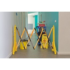 Foldable light weight portable water filled high visibility barriers