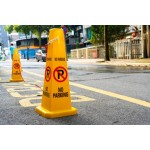 No Parking Square highly visible cone 75cm height
