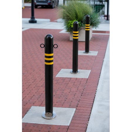 Lockable Metal column removable 