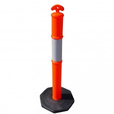 Portable movable T top warning Post for road safety