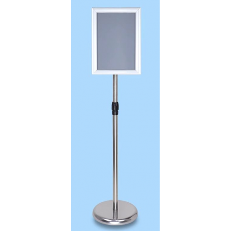 Height Adjustable and orientable information stand 